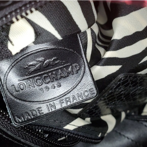 Longchamp Zebra Embossed Leather bag - Picture 7 of 8
